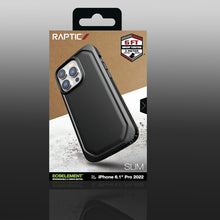 Заредете изображение във визуализатора на галерията – Raptic X-Doria Slim Case iPhone 14 Pro back cover black - TopMag
