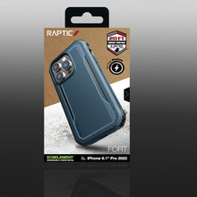 Заредете изображение във визуализатора на галерията – Raptic X-Doria Fort Case iPhone 14 Pro with MagSafe armored blue cover
