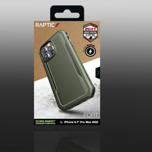 Заредете изображение във визуализатора на галерията – Raptic X-Doria Fort Case iPhone 14 Pro Max with MagSafe armored cover green - TopMag
