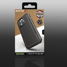 Заредете изображение във визуализатора на галерията – Raptic X-Doria Fort Case iPhone 14 Pro Max with MagSafe armored cover black - TopMag
