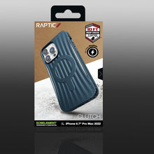 Заредете изображение във визуализатора на галерията – Raptic X-Doria Clutch Case iPhone 14 Pro Max with MagSafe back cover blue - TopMag
