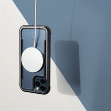 Заредете изображение във визуализатора на галерията – Raptic X-Doria Secure Case iPhone 14 with MagSafe armored blue cover - TopMag
