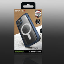 Заредете изображение във визуализатора на галерията – Raptic X-Doria Secure Case iPhone 14 with MagSafe armored blue cover - TopMag
