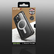 Заредете изображение във визуализатора на галерията – Raptic X-Doria Secure Case for iPhone 14 Pro with MagSafe armored cover black - TopMag
