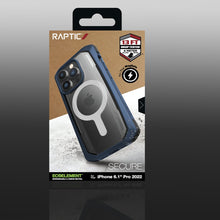 Заредете изображение във визуализатора на галерията – Raptic X-Doria Secure Case for iPhone 14 Pro with MagSafe armored cover blue - TopMag
