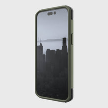 Заредете изображение във визуализатора на галерията – Raptic X-Doria Secure Case for iPhone 14 Pro Max with MagSafe armored cover green - TopMag
