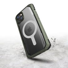 Заредете изображение във визуализатора на галерията – Raptic X-Doria Secure Case for iPhone 14 Pro Max with MagSafe armored cover green - TopMag
