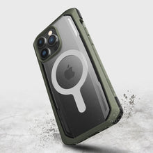 Заредете изображение във визуализатора на галерията – Raptic X-Doria Secure Case for iPhone 14 Pro Max with MagSafe armored cover green - TopMag
