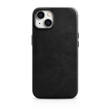 Заредете изображение във визуализатора на галерията – iCarer Oil Wax Premium Leather Case iPhone 14 Magnetic Leather Case with MagSafe Black (WMI14220701-BK) - TopMag
