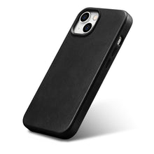 Заредете изображение във визуализатора на галерията – iCarer Oil Wax Premium Leather Case iPhone 14 Magnetic Leather Case with MagSafe Black (WMI14220701-BK) - TopMag
