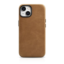 Заредете изображение във визуализатора на галерията – iCarer Oil Wax Premium Leather Case iPhone 14 Magnetic Leather Case with MagSafe Brown (WMI14220701-TN) - TopMag
