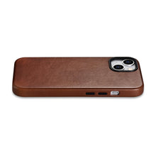 Заредете изображение във визуализатора на галерията – iCarer Oil Wax Premium Leather Case iPhone 14 Magnetic Leather Case with MagSafe Brown (WMI14220701-RB) - TopMag
