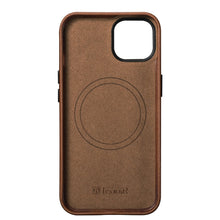 Заредете изображение във визуализатора на галерията – iCarer Oil Wax Premium Leather Case iPhone 14 Magnetic Leather Case with MagSafe Brown (WMI14220701-RB) - TopMag
