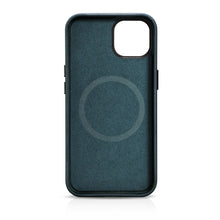 Заредете изображение във визуализатора на галерията – iCarer Oil Wax Premium Leather Case iPhone 14 Magnetic Leather Case with MagSafe dark blue (WMI14220701-BU) - TopMag
