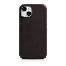 Заредете изображение във визуализатора на галерията – iCarer Oil Wax Premium Leather Case iPhone 14 Magnetic Leather Case with MagSafe Brown (WMI14220701-BN) - TopMag
