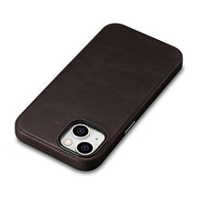 Заредете изображение във визуализатора на галерията – iCarer Oil Wax Premium Leather Case iPhone 14 Magnetic Leather Case with MagSafe Brown (WMI14220701-BN) - TopMag
