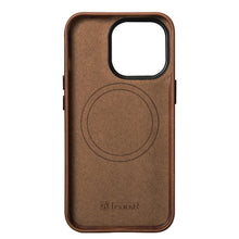 Заредете изображение във визуализатора на галерията – iCarer Oil Wax Premium Leather Case iPhone 14 Pro Magnetic Leather Case with MagSafe Brown (WMI14220702-RB) - TopMag
