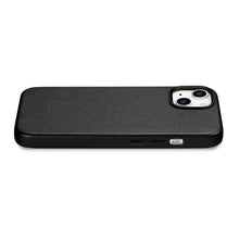 Заредете изображение във визуализатора на галерията – iCarer Case Leather Genuine Leather Case Cover for iPhone 14 Black (WMI14220705-BK) (MagSafe Compatible) - TopMag
