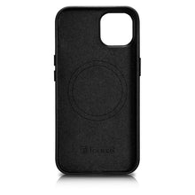 Заредете изображение във визуализатора на галерията – iCarer Case Leather Genuine Leather Case Cover for iPhone 14 Black (WMI14220705-BK) (MagSafe Compatible) - TopMag
