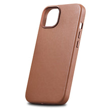 Заредете изображение във визуализатора на галерията – iCarer Case Leather genuine leather case cover for iPhone 14 brown (WMI14220705-BN) (MagSafe Compatible) - TopMag
