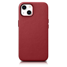 Заредете изображение във визуализатора на галерията – iCarer Case Leather genuine leather case cover for iPhone 14 red (WMI14220705-RD) (MagSafe Compatible) - TopMag
