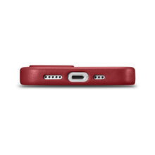 Заредете изображение във визуализатора на галерията – iCarer Case Leather genuine leather case cover for iPhone 14 red (WMI14220705-RD) (MagSafe Compatible) - TopMag
