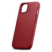 Заредете изображение във визуализатора на галерията – iCarer Case Leather genuine leather case cover for iPhone 14 red (WMI14220705-RD) (MagSafe Compatible) - TopMag
