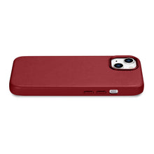 Заредете изображение във визуализатора на галерията – iCarer Case Leather genuine leather case cover for iPhone 14 red (WMI14220705-RD) (MagSafe Compatible) - TopMag

