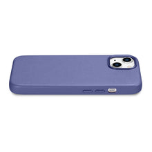 Заредете изображение във визуализатора на галерията – iCarer Case Leather Genuine Leather Case Cover for iPhone 14 Light Purple (WMI14220705-LP) (MagSafe Compatible) - TopMag

