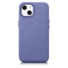 Заредете изображение във визуализатора на галерията – iCarer Case Leather Genuine Leather Case Cover for iPhone 14 Light Purple (WMI14220705-LP) (MagSafe Compatible) - TopMag
