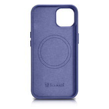 Заредете изображение във визуализатора на галерията – iCarer Case Leather Genuine Leather Case Cover for iPhone 14 Light Purple (WMI14220705-LP) (MagSafe Compatible) - TopMag
