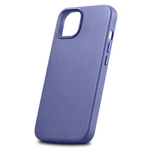 Заредете изображение във визуализатора на галерията – iCarer Case Leather Genuine Leather Case Cover for iPhone 14 Light Purple (WMI14220705-LP) (MagSafe Compatible) - TopMag
