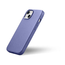 Заредете изображение във визуализатора на галерията – iCarer Case Leather Genuine Leather Case Cover for iPhone 14 Light Purple (WMI14220705-LP) (MagSafe Compatible) - TopMag

