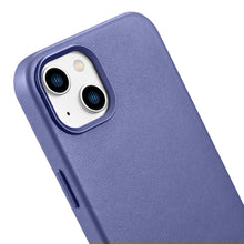 Заредете изображение във визуализатора на галерията – iCarer Case Leather Genuine Leather Case Cover for iPhone 14 Light Purple (WMI14220705-LP) (MagSafe Compatible) - TopMag
