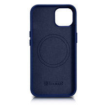 Заредете изображение във визуализатора на галерията – iCarer Case Leather Genuine Leather Case Cover for iPhone 14 Blue (WMI14220705-BU) (MagSafe Compatible) - TopMag

