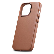Заредете изображение във визуализатора на галерията – iCarer Case Leather Genuine Leather Case Cover for iPhone 14 Pro Brown (WMI14220706-BN) (MagSafe Compatible) - TopMag
