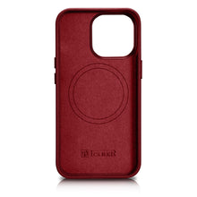 Заредете изображение във визуализатора на галерията – iCarer Case Leather Genuine leather cover for iPhone 14 Pro red (WMI14220706-RD) (MagSafe Compatible) - TopMag
