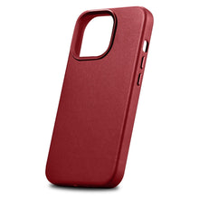 Заредете изображение във визуализатора на галерията – iCarer Case Leather Genuine leather cover for iPhone 14 Pro Max red (WMI14220708-RD) (MagSafe Compatible) - TopMag
