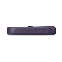 Заредете изображение във визуализатора на галерията – iCarer Case Leather Genuine Leather Case Cover for iPhone 14 Pro Max Dark Purple (WMI14220708-DP) (MagSafe Compatible) - TopMag
