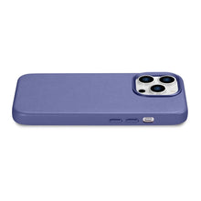 Заредете изображение във визуализатора на галерията – iCarer Case Leather Genuine Leather Case Cover for iPhone 14 Pro Max Light Purple (WMI14220708-LP) (MagSafe Compatible) - TopMag
