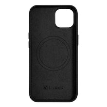 Заредете изображение във визуализатора на галерията – iCarer Litchi Premium Leather Case iPhone 14 Magnetic Leather Case with MagSafe Black (WMI14220709-BK) - TopMag
