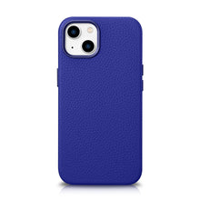 Заредете изображение във визуализатора на галерията – iCarer Litchi Premium Leather Case iPhone 14 Magnetic Leather Case with MagSafe Dark Blue (WMI14220709-DB) - TopMag
