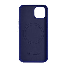 Заредете изображение във визуализатора на галерията – iCarer Litchi Premium Leather Case iPhone 14 Magnetic Leather Case with MagSafe Dark Blue (WMI14220709-DB) - TopMag
