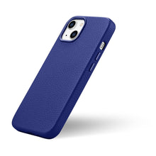 Заредете изображение във визуализатора на галерията – iCarer Litchi Premium Leather Case iPhone 14 Magnetic Leather Case with MagSafe Dark Blue (WMI14220709-DB) - TopMag
