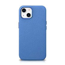 Заредете изображение във визуализатора на галерията – iCarer Litchi Premium Leather Case iPhone 14 Magnetic Leather Case with MagSafe light blue (WMI14220709-LB) - TopMag
