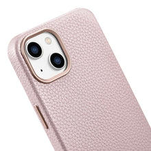 Заредете изображение във визуализатора на галерията – iCarer Litchi Premium Leather Case iPhone 14 Magnetic Leather Case with MagSafe pink (WMI14220709-PK) - TopMag
