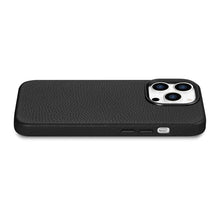 Заредете изображение във визуализатора на галерията – iCarer Litchi Premium Leather Case iPhone 14 Pro Magnetic Leather Case with MagSafe Black (WMI14220710-BK) - TopMag
