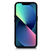 Заредете изображение във визуализатора на галерията – iCarer Litchi Premium Leather Case iPhone 14 Pro Magnetic Leather Case with MagSafe Black (WMI14220710-BK) - TopMag
