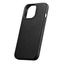 Заредете изображение във визуализатора на галерията – iCarer Litchi Premium Leather Case iPhone 14 Pro Magnetic Leather Case with MagSafe Black (WMI14220710-BK) - TopMag

