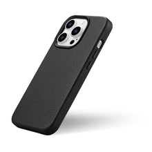 Заредете изображение във визуализатора на галерията – iCarer Litchi Premium Leather Case iPhone 14 Pro Magnetic Leather Case with MagSafe Black (WMI14220710-BK) - TopMag
